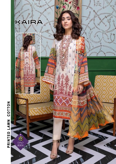 Keval Kaira Vol-8 Designer Karachi Cotton Dress Materials